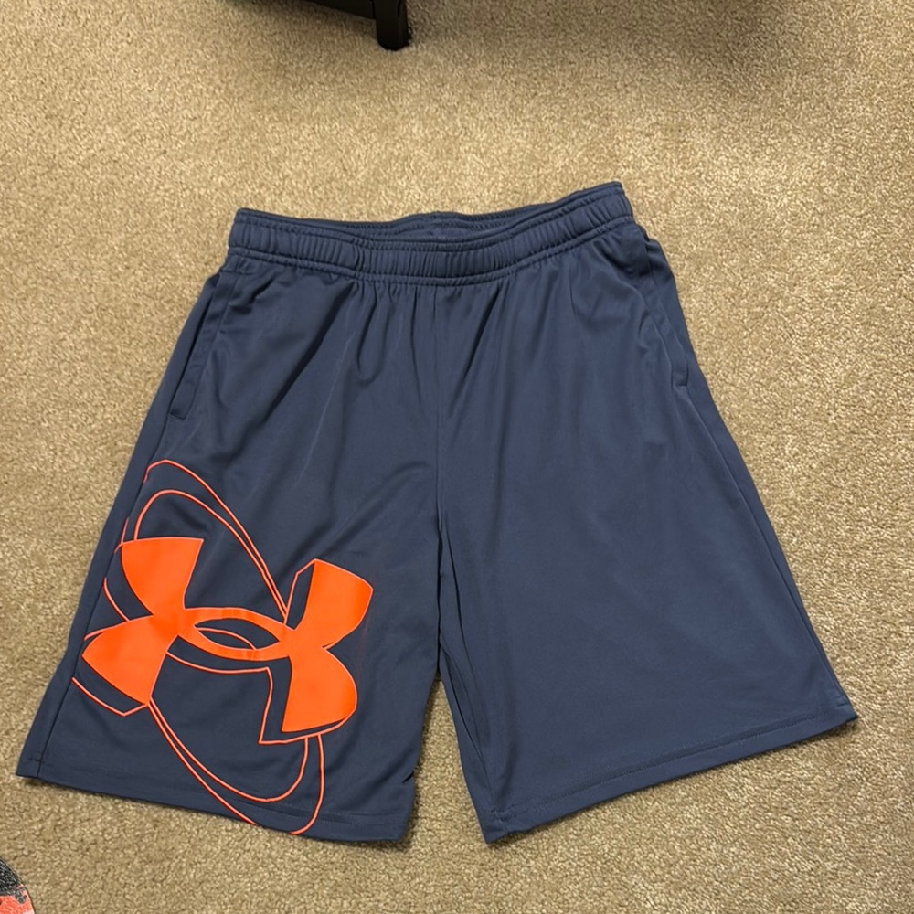Under Armour Blue and Orange Athletic Shorts